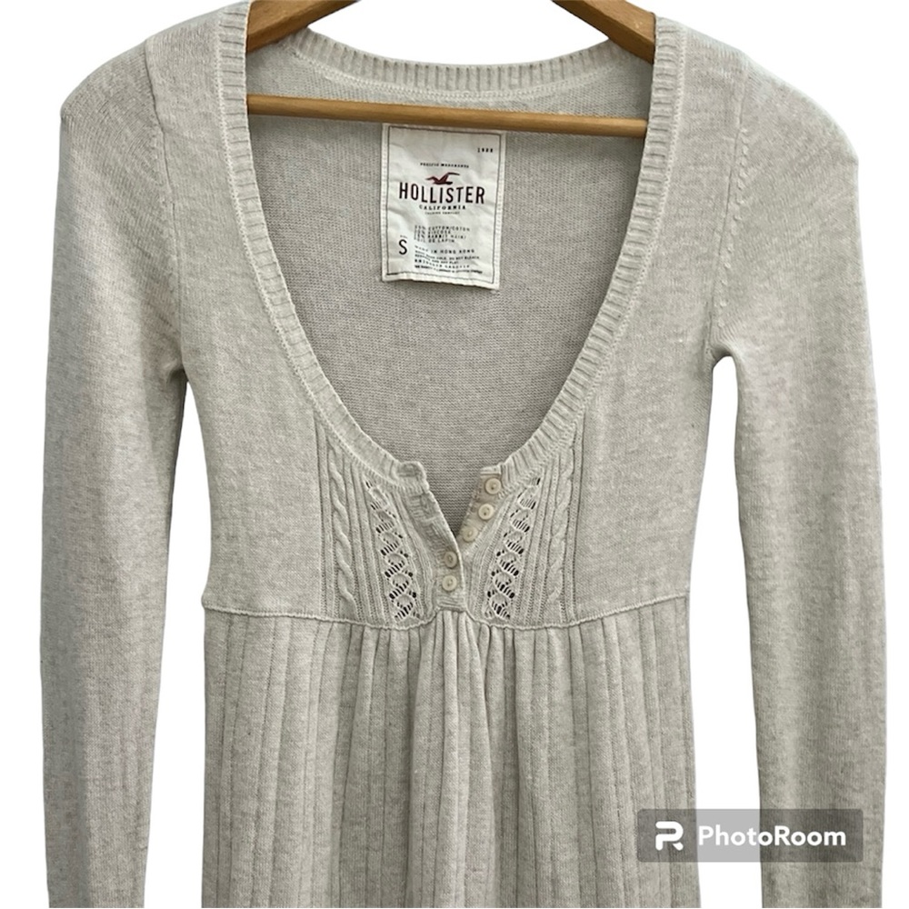 Vintage Hollister Beige Babydoll Sweater #twilight-core. Excellent condition S